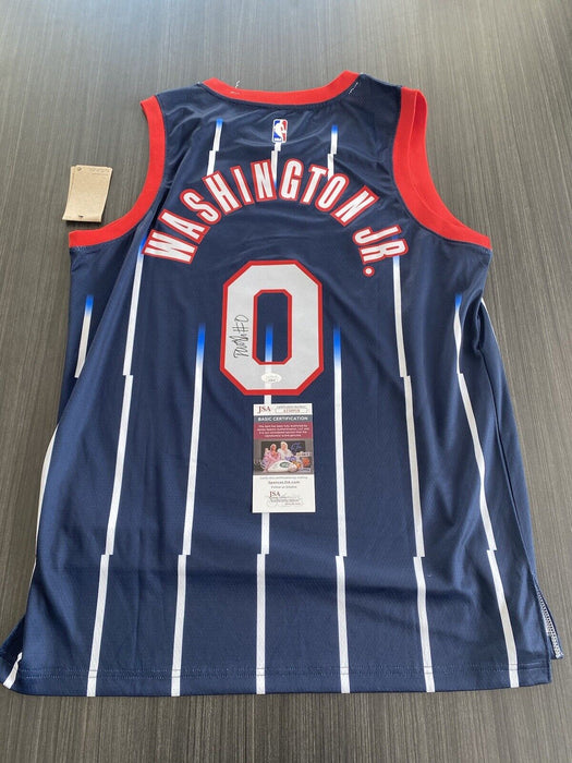 TyTy Washington Houston Rockets Autographed Custom Jersey JSA