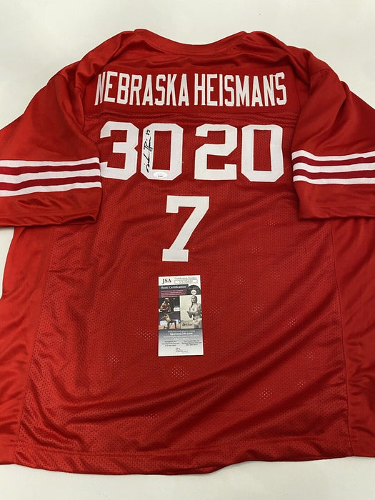 Mike Rozier Nebraska Cornhuskers Autographed Custom Heisman Jersey JSA