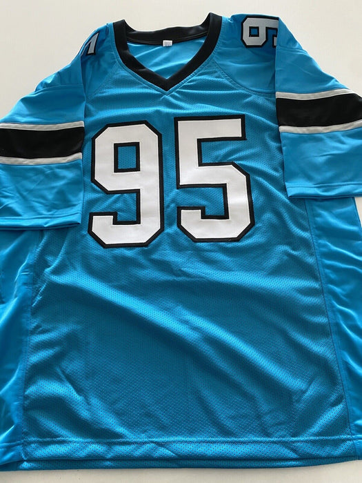 Derrick Brown Carolina Panthers Autographed Custom Jersey JSA