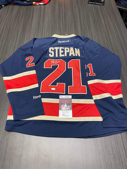 Derek Stepan New York Rangers Autographed Custom Jersey JSA