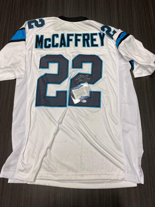 Christian McCaffrey Carolina Panthers Autographed Custom Jersey Beckett