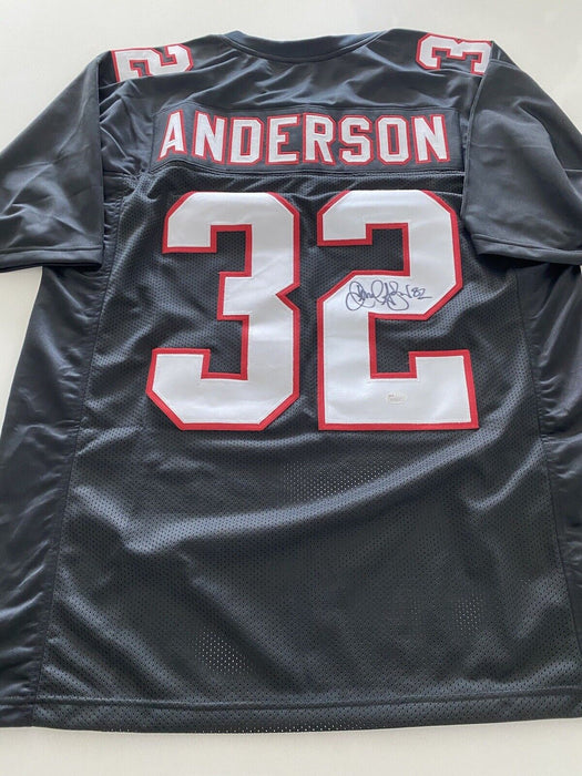 Jamal Anderson Atlanta Falcons Autographed Custom Jersey JSA