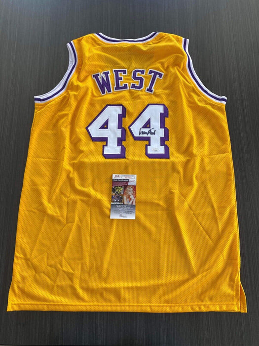 Jerry West Los Angeles Lakers Autographed Custom Jersey JSA