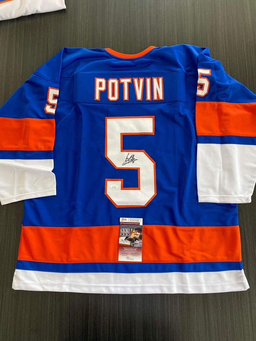 Dennis Potvin New York Islanders Autographed Custom Jersey JSA