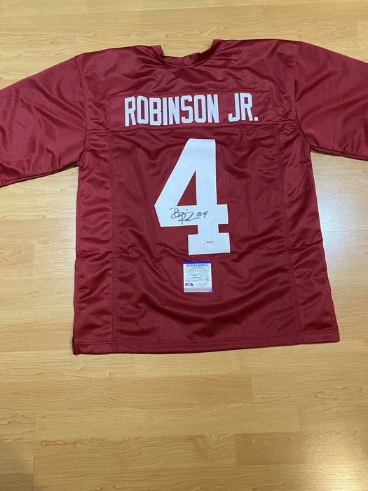 Brian Robinson Alabama Crimson Tide Autographed Custom Jersey PSA