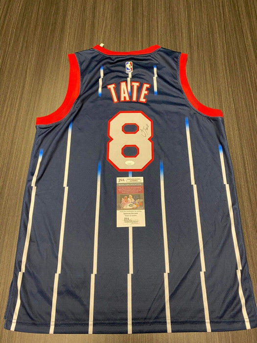 Jae'sean Tate Houston Rockets Autographed Custom Jersey JSA