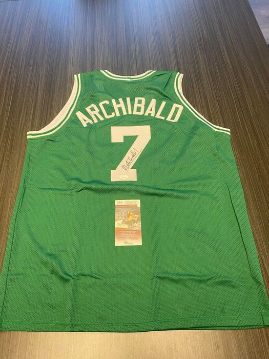 Nate Archibald Boston Celtics Autographed Custom Jersey JSA