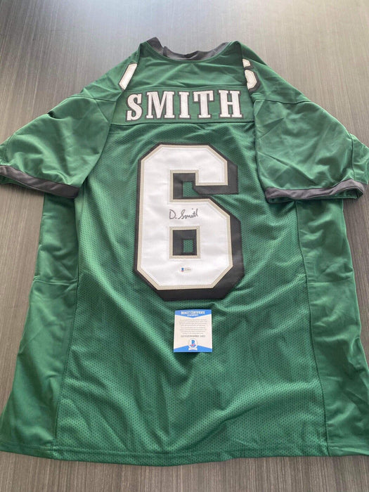 Devonta Smith Philadelphia Eagles Autographed Custom Jersey Beckett