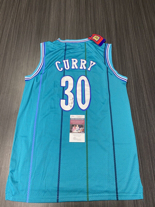 Dell Curry Charlotte Hornets Autographed Custom Jersey JSA