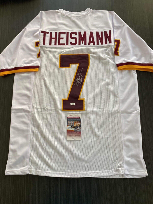 Joe Theismann Washington Redskins Autographed Custom Jersey JSA Inscribed