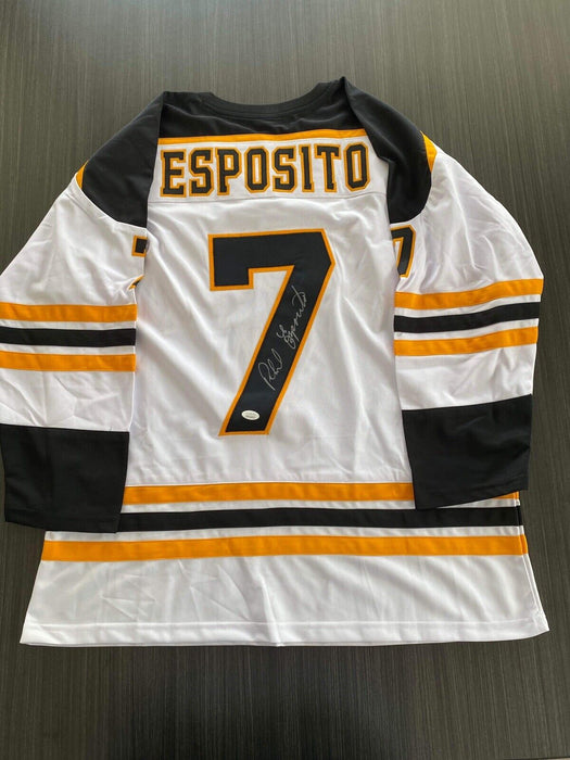 Phil Esposito Boston Bruins Autographed Custom Jersey JSA