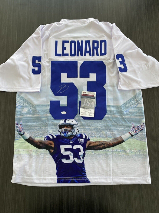 Darius Leonard Indianapolis Colts Autographed Custom Jersey JSA