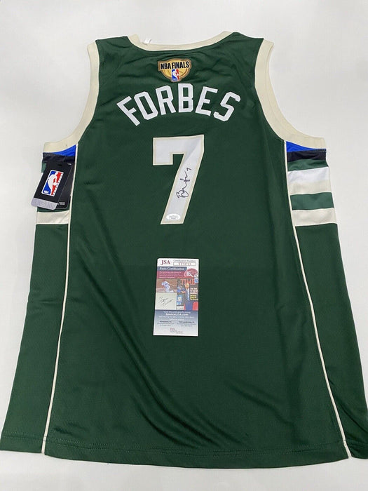 Bryn Forbes Milwaukee Bucks Autographed Custom Finals Jersey JSA