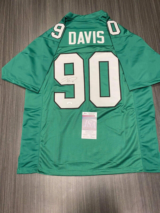 Jordan Davis Philadelphia Eagles Autographed Custom Jersey JSA