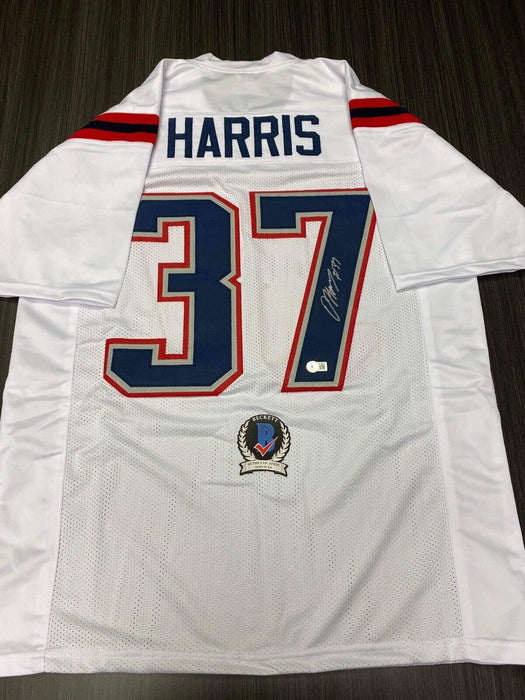 Damien Harris New England Patriots Autographed Custom Jersey Beckett