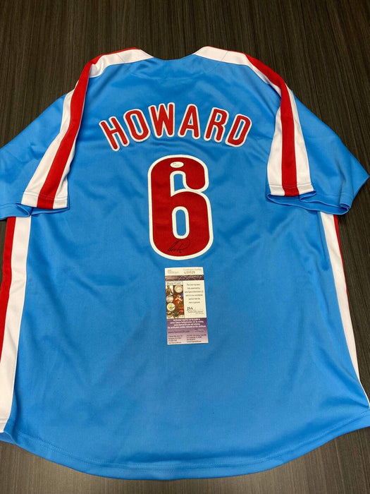 Ryan Howard Philadelphia Phillies Autographed Custom Jersey JSA