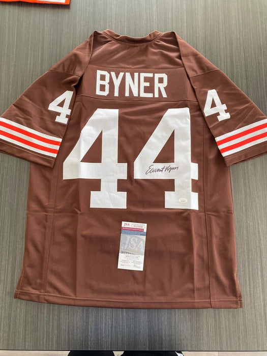 Ernest Byner Cleveland Browns Autographed Custom Jersey JSA