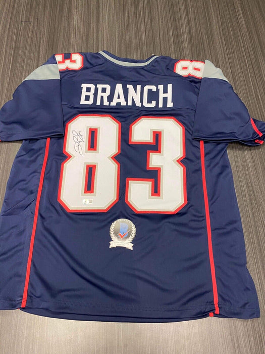 Deion Branch New England Patriots Autographed Custom Jersey Beckett