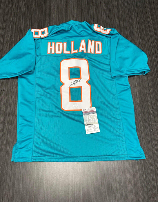 Jevon Holland Miami Dolphins Autographed Custom Jersey JSA