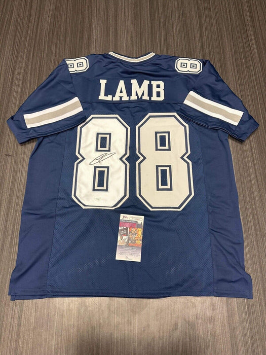 CeeDee Lamb Dallas Cowboys Autographed Custom Jersey JSA