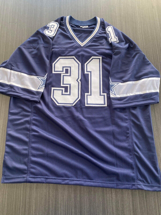 George Teague Dallas Cowboys Autographed Custom Jersey JSA Inscribed