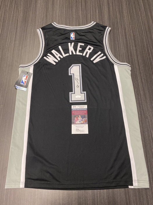 Lonnie Walker San Antonio Spurs Autographed Custom Jersey JSA