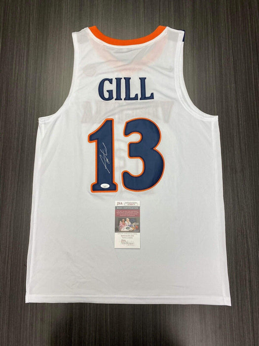 Anthony Gill Virginia Cavaliers Autographed Custom Jersey JSA