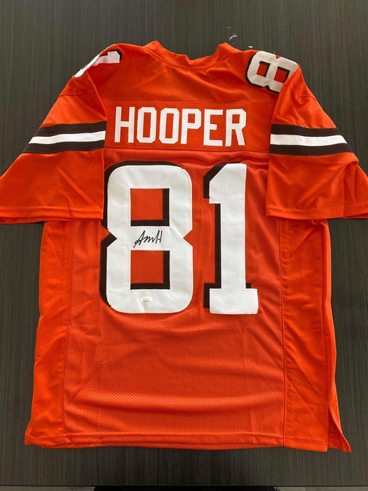 Austin Hooper Cleveland Browns Autographed Custom Jersey JSA