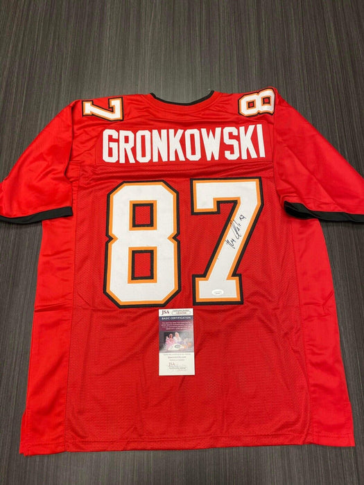 Rob Gronkowski Tampa Bay Buccaneers Autographed Custom Jersey JSA