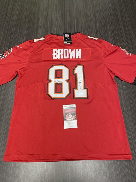 Antonio Brown Tampa Bay Buccaneers Autographed Custom Super Bowl Jersey JSA