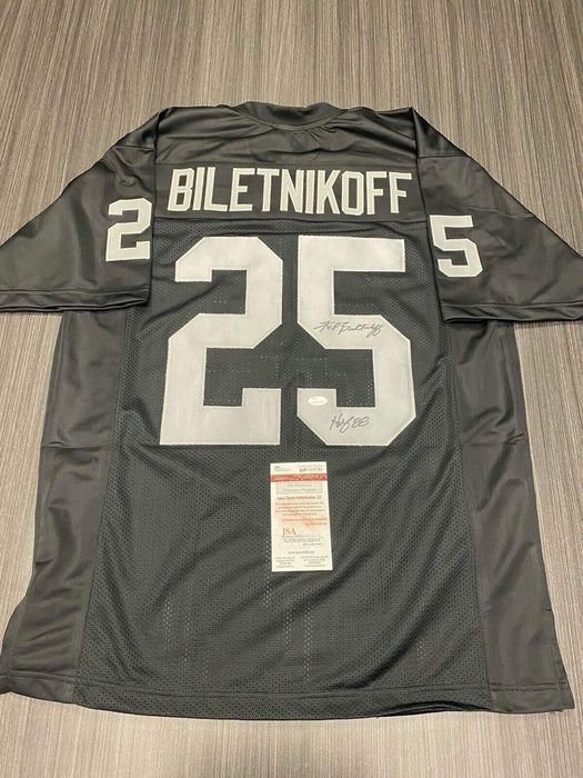 Fred Biletnikoff Oakland Raiders Autographed Custom Jersey JSA