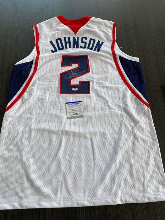 Joe Johnson Atlanta Hawks Autographed Custom Jersey PSA