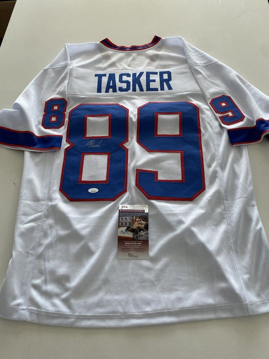 Steve Tasker Buffalo Bills Autographed Custom Jersey JSA