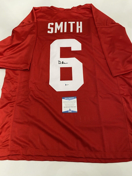 Devonta Smith Alabama Crimson Tide Autographed Custom Jersey Beckett