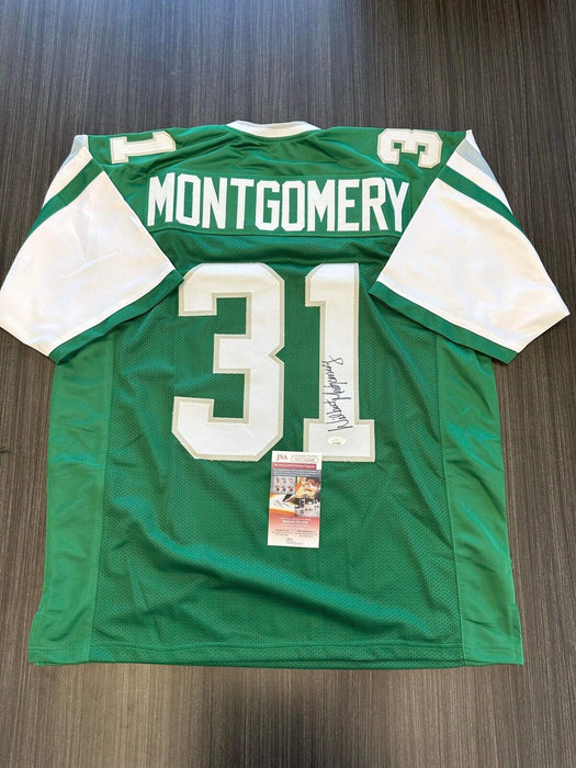 Wilbert Montgomery Philadelphia Eagles Autographed Custom Jersey JSA