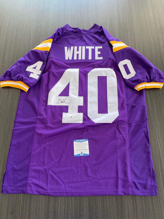 Devin White LSU Tigers Autographed Custom Jersey Beckett