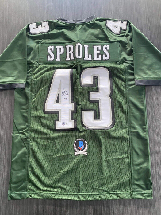 Darren Sproles Philadelphia Eagles Autographed Custom Jersey Beckett