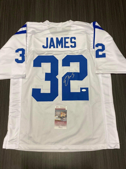 Edgerrin James Indianapolis Colts Autographed Custom Jersey JSA