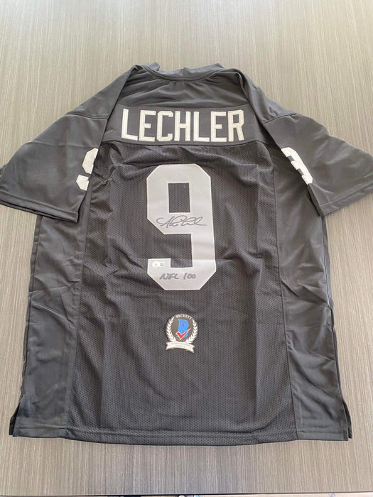 Shane Lechler Oakland Raiders Autographed Custom Jersey Beckett Inscribed