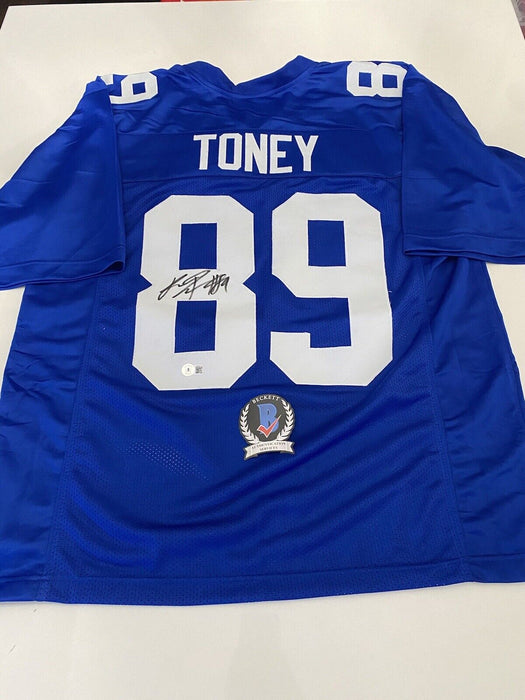 Kadarius Toney New York Giants Autographed Custom Jersey Beckett