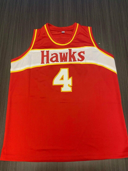 Spud Webb Atlanta Hawks Autographed Custom Jersey JSA