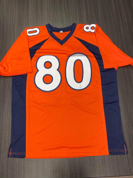 Rod Smith Denver Broncos Autographed Custom Jersey JSA Inscribed