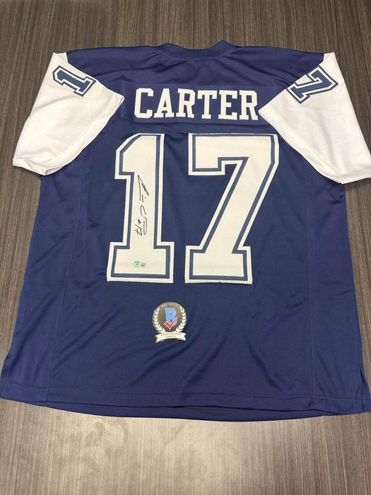 Quincy Carter Dallas Cowboys Autographed Custom Jersey Beckett