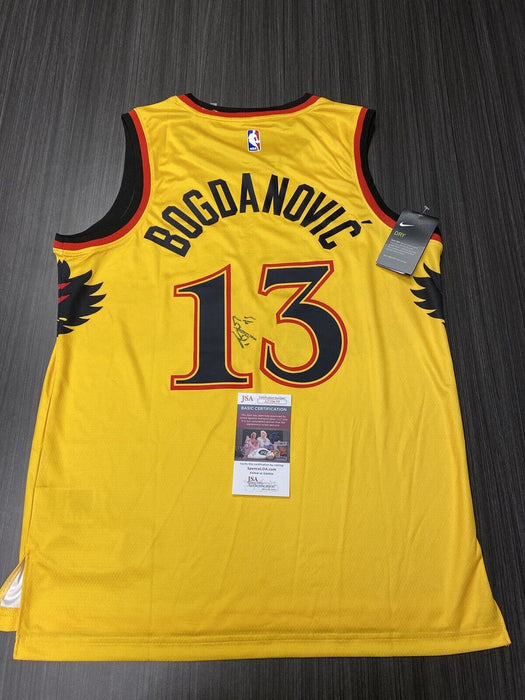 Bogdan Bogdanovic Atlanta Hawks Autographed Custom Jersey JSA