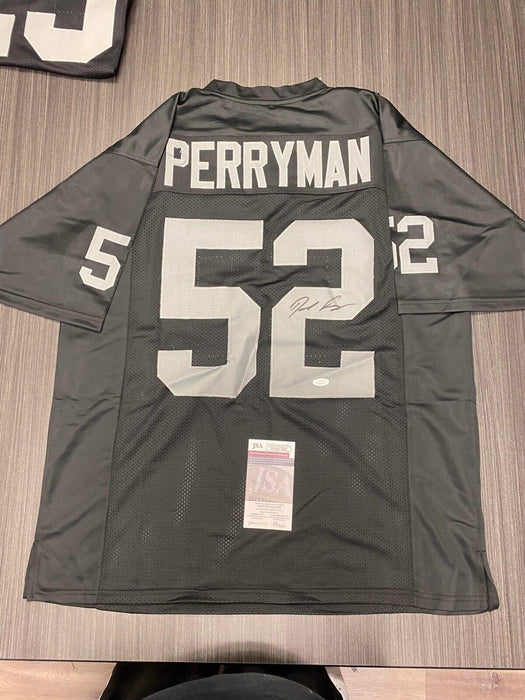 Denzel Perryman Las Vegas Raiders Autographed Custom Jersey JSA