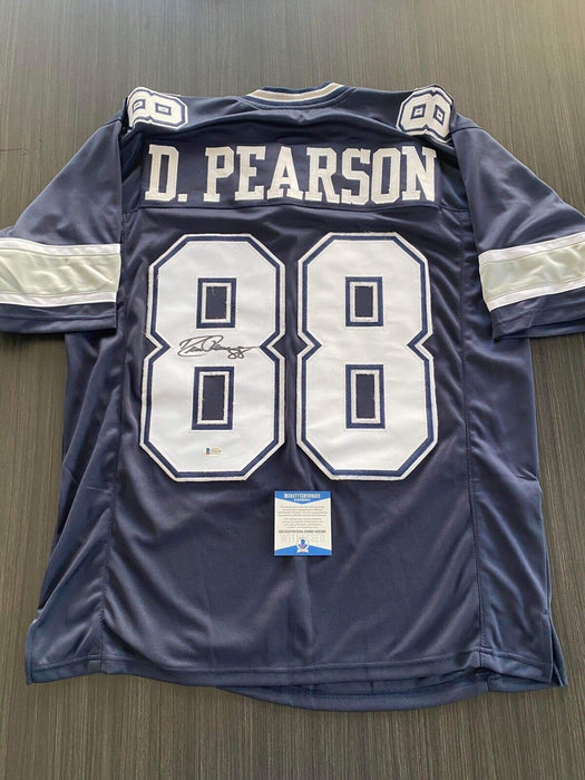 Drew Pearson Dallas Cowboys Autographed Custom Jersey Beckett