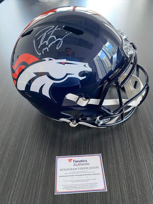 Peyton Manning Denver Broncos Autographed  Full Size Helmet Fanatics