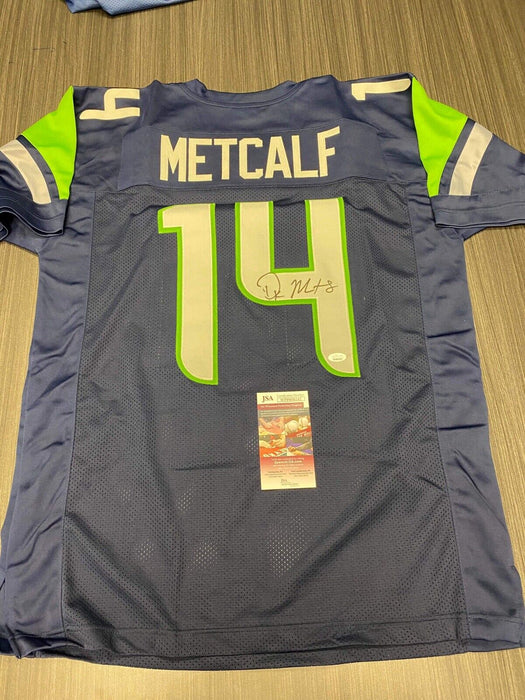 DK Metcalf Seattle Seahawks Autographed Custom Jersey JSA