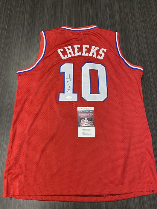 Maurice Cheeks Philadelphia 76ers Autographed Custom Jersey JSA