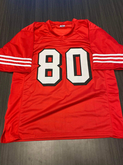 Jerry Rice San Francisco 49ers Autographed Custom Jersey Tristar